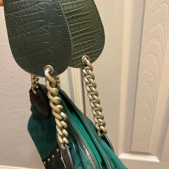 Y2K Rare Fornarina Emerald Green purse - Picture 12 of 12